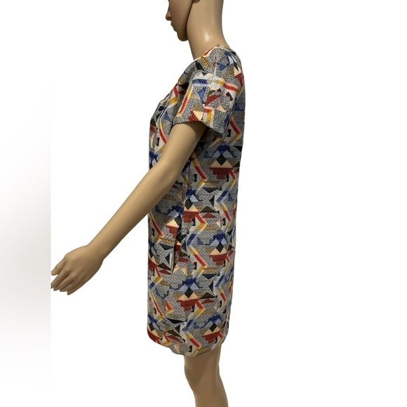 FRNCH Tribal Print Shift Dress M/L - Picture 4 of 7